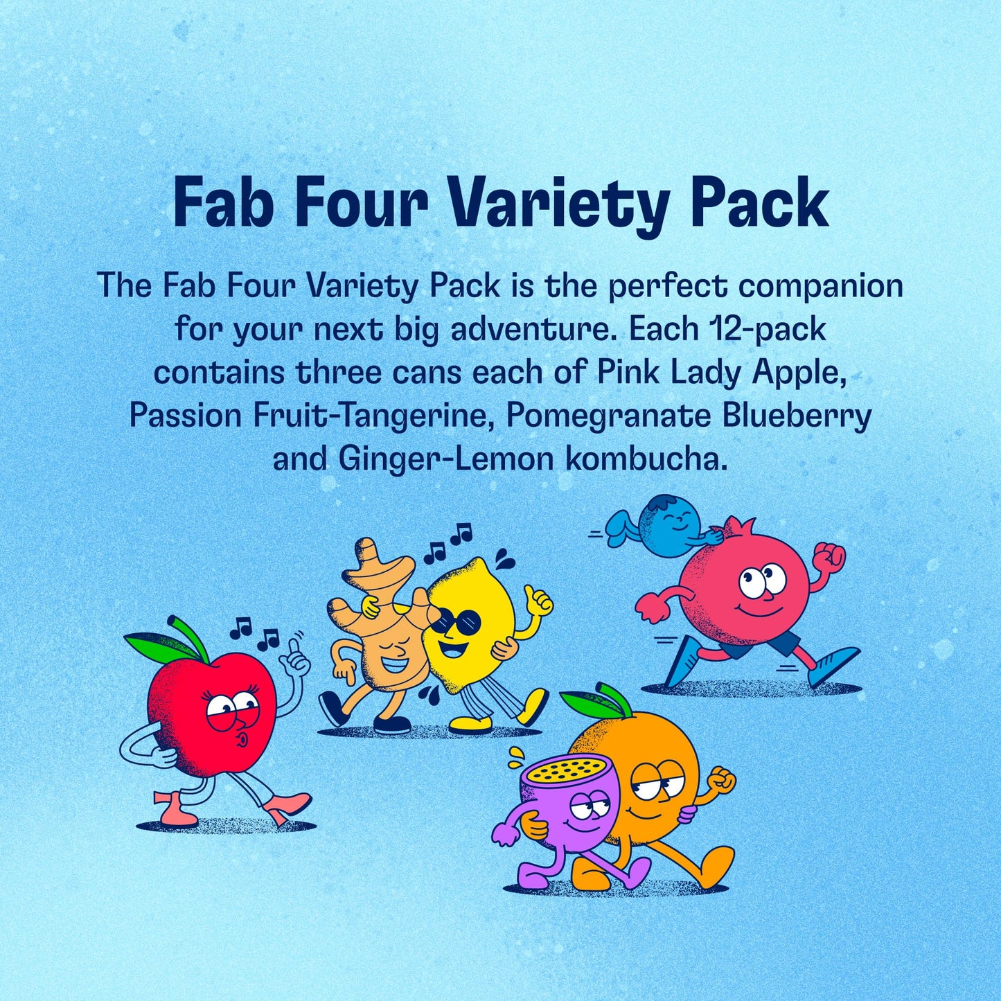 Variety Pack Of Four Flavors In Cans By Health-Ade