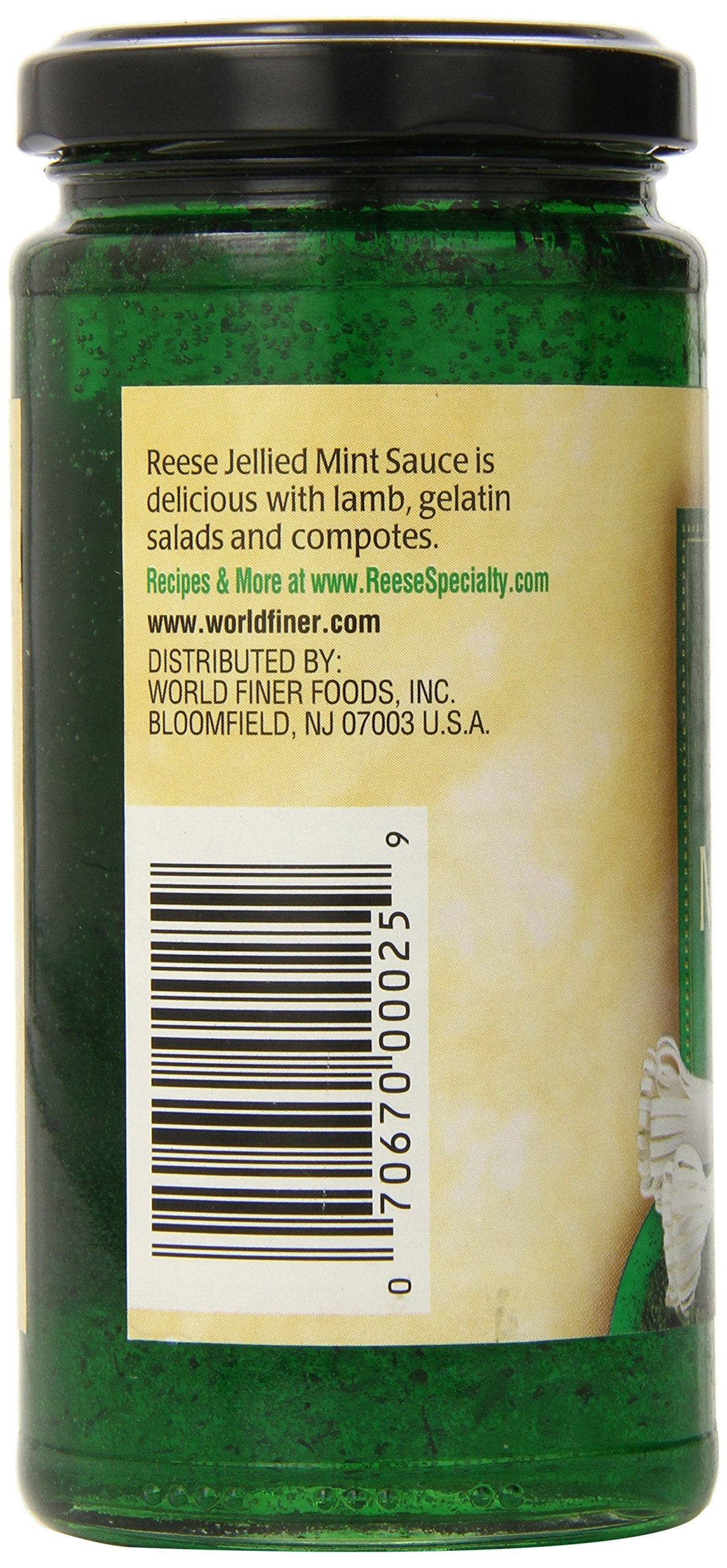 Reese Jelly, Mint W/Leaves, 10.50 Ounce (Pack Of 12)