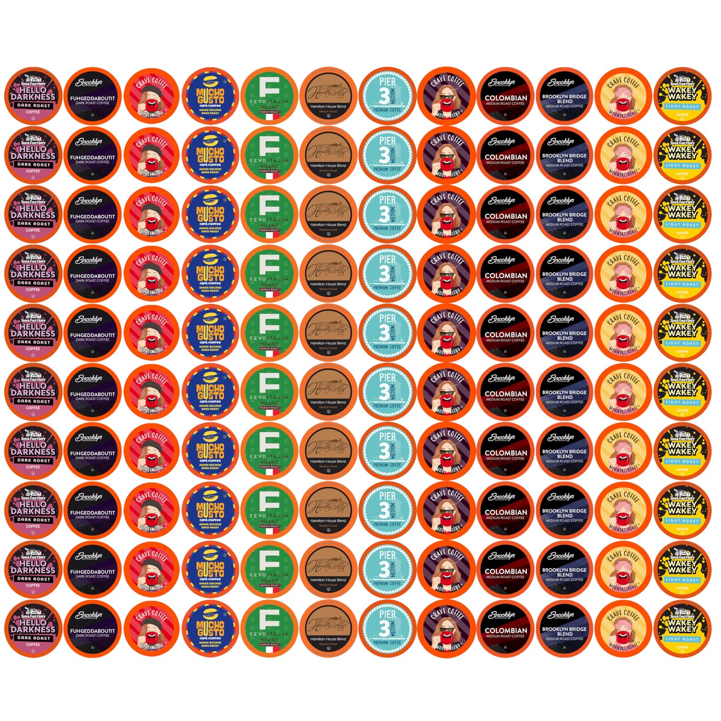 Coffee Pod Variety Packs All Roasts Sampler Assorted Compatible With 2.0 K-Cup Beverage Makers Variety Pack 120 Count (Pack Of 1)