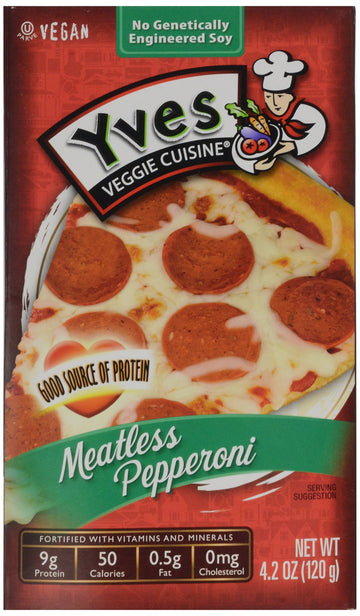 Yves, Vegan Pepperoni Slices, 4.2 Oz