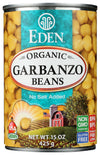 Eden Organic Garbanzo Beans, 15 Oz Can, No Salt, Non-Gmo, Gluten Free, Vegan, Kosher, U.S. Grown, Heat And Serve, Macrobiotic, Chickpeas