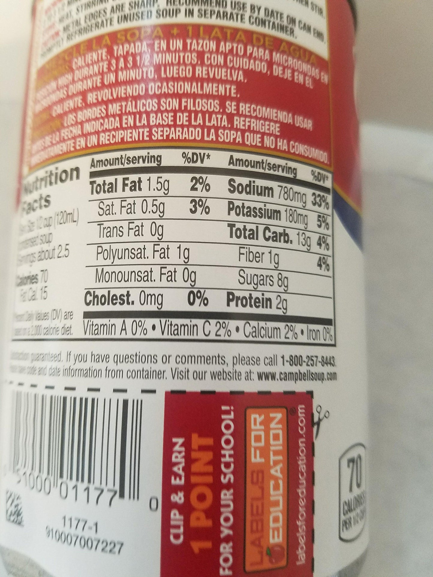 Campbell's, Condensed French Onion Soup, 10.75oz Can (Pack of 6)