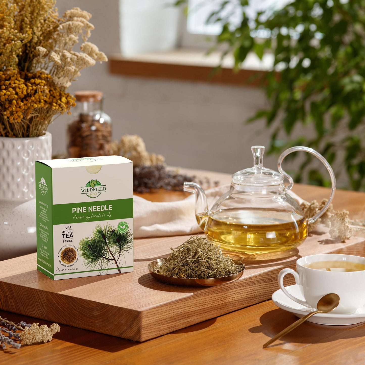 4 Oz. Pine Needle Tea Dried Pine Needles Herb Tea (Pinus Koraiensis) - 113G Dried Needle Leaf Aguja De Pino