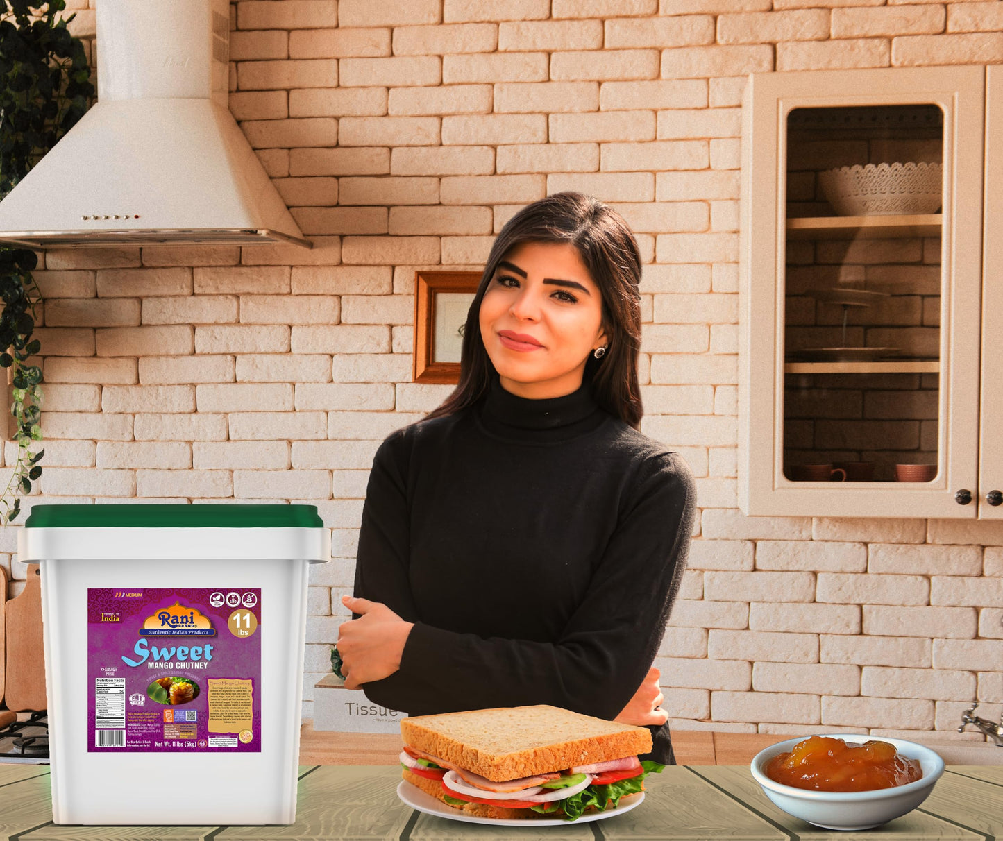 Rani Sweet Mango Chutney (Indian Preserve) 176Oz (11Lbs) 5Kg Bulk, Ready To Eat, Vegan ~ Gluten Free, All Natural, Non-Gmo, Kosh