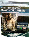 Raw Organic Nori Sheets 50 Qty Pack! - Certified Vegan, Raw, Kosher Sushi Wrap Papers - Premium Unheated, Un Cooked, Untoasted, Dried - Rawfood