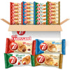 7Days Soft Croissant Variety Pack (24 Count), 6 Chocolate, 6 Vanilla, 6 Strawberry Vanilla, 6 Caramel, Breakfast Pastry, Individ