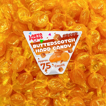 Arcor Butterscotch Hard Candy | 1 Lb Bag | Classic Hard Candy Individually Wrapped | Old Fashioned Candies for Office Bowls, Sha