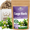 50 Bags Dried Sage Herb Herbs Tea (Salvia Officinalis) - 50 Count Tea Bags Salvia Sage