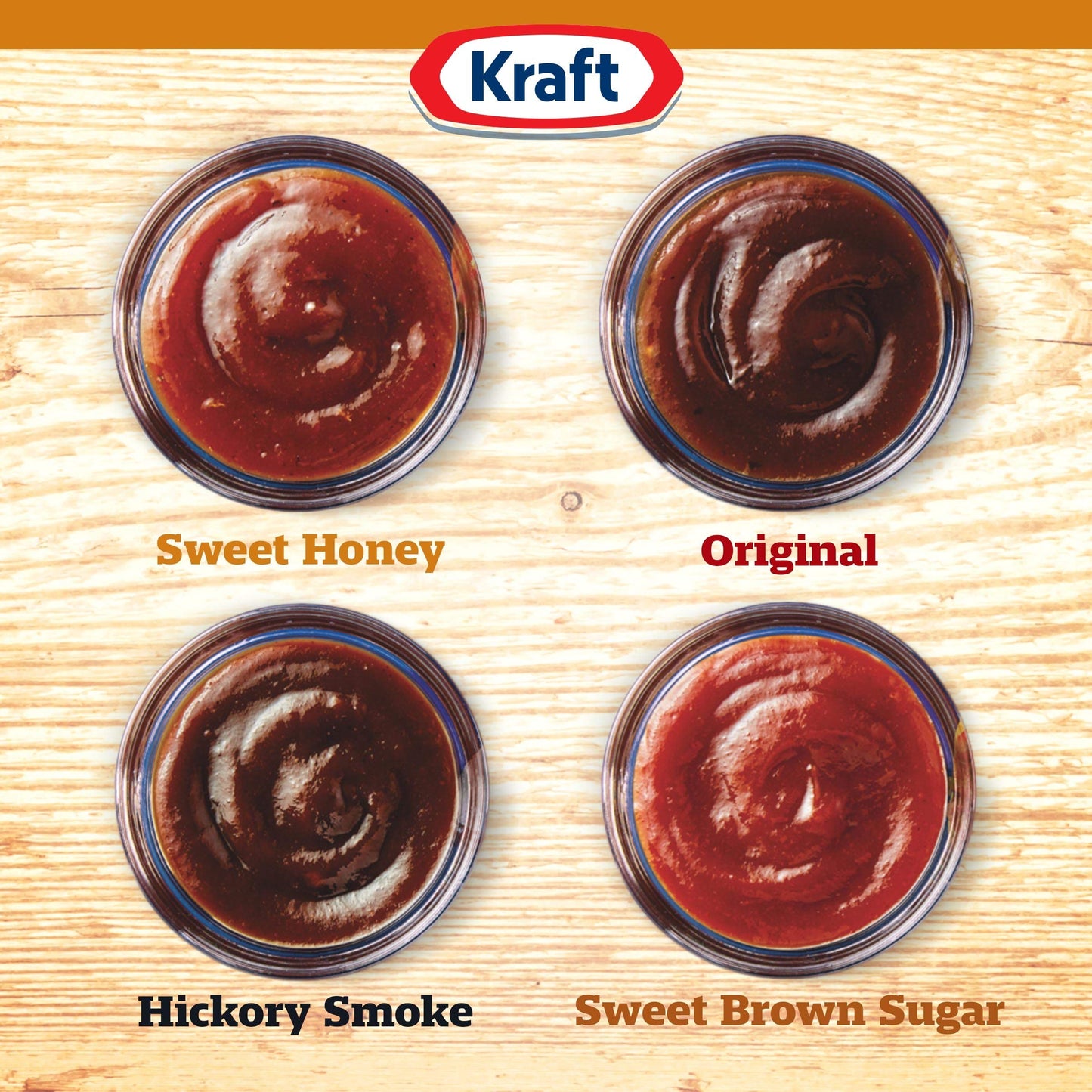 Kraft BBQ Sauce, Sweet Honey, Slow-Simmered, 12 Pack, 18 oz Bottles