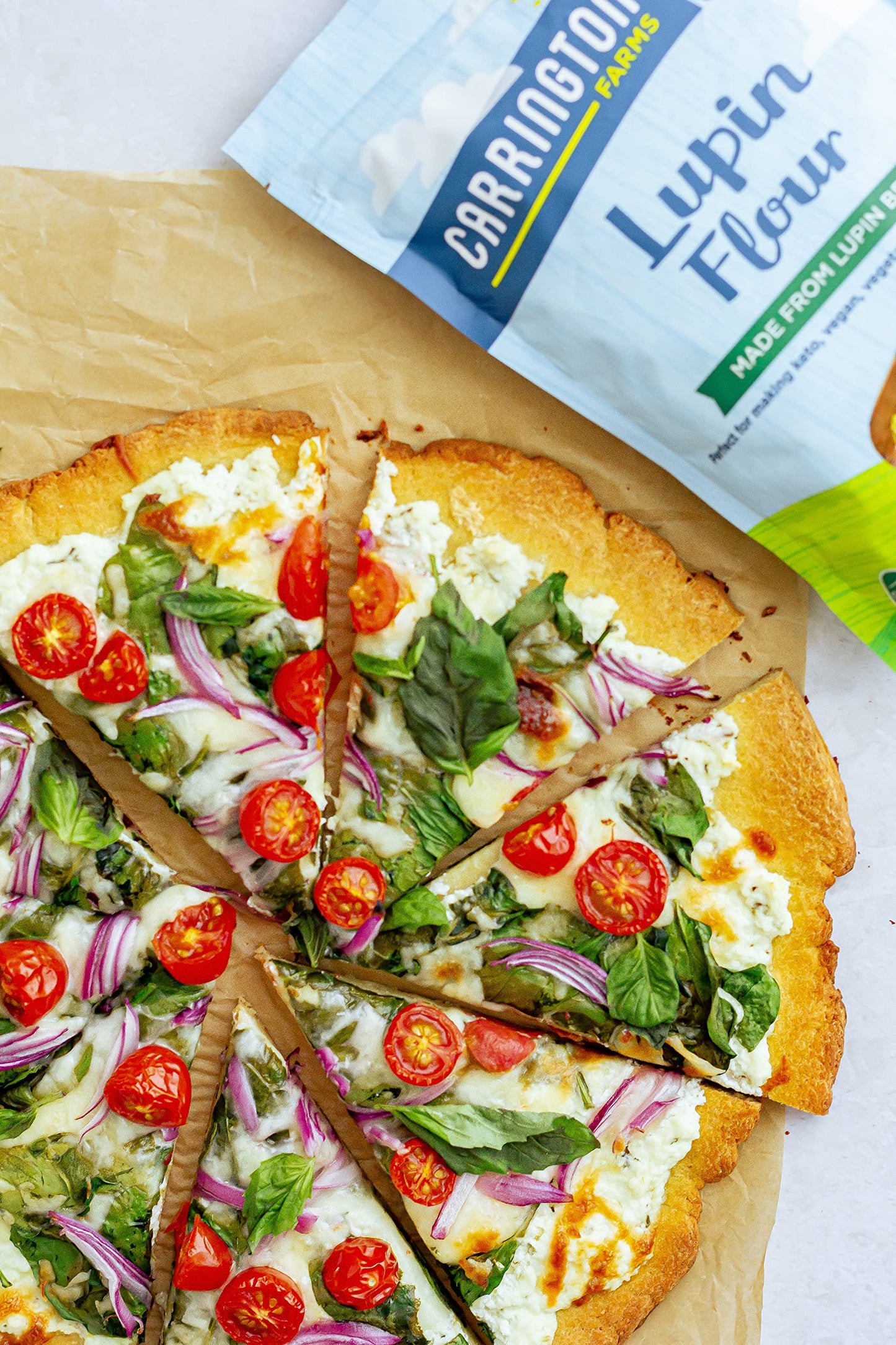 Carrington Farms - Lupin Flour - Keto and Vegan Friendly Ground Flour- Non GMO, Gluten Free Lupin Flour - Low Carb, High Protein