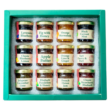 Costume Agent Jelly of the Month Gift Set - Assorted Jam Flavors, 12 Pack, Small Size