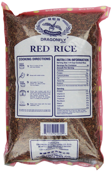 Dragonfly Red Rice, 5-Pound