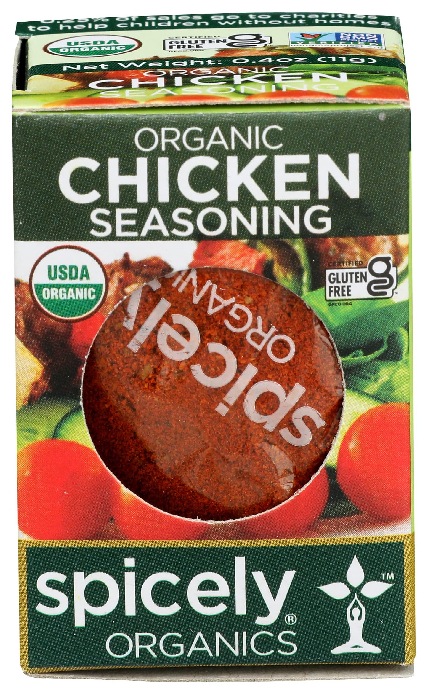 Spicely Organic Chicken Seasoning 0.4 Oz Certified Gluten Free
