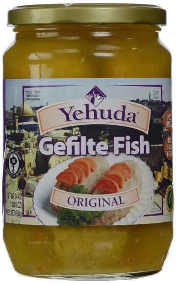 Yehuda Gefilte Fish Imported from Israel, 24-ounces (Pack of 4)