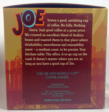 TJ's Medium Roast Arabica Coffee Cups - Single Serve, Dark Brown, 5.08 Ounce Pack of 5