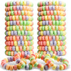 Candy Bracelets Individually Wrapped - 2.5 Inch Novelty Candy Jewelry For Kids Bracelets, Stretchable, Edible, Colorful Fruit Fl