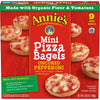 Annies Frozen Mini Pizza Bagels, Uncured Pepperoni, Snacks, 9 Ct, 6.65 oz