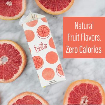 Boxed Water 16.9 Oz. (12 Pack) Grapefruit Flavored Water - Purified Drinking Water In 92% Plant-Based Boxes – Zero Calories & Sugar Free, More Sustainable Than Plastic Bottled Water