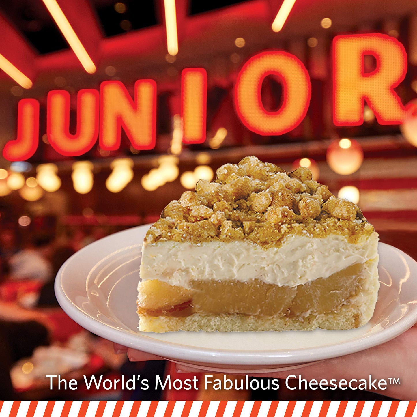 Juniors Cheesecake 8 Apple Crumb Cheesecake (Serves 10-12)