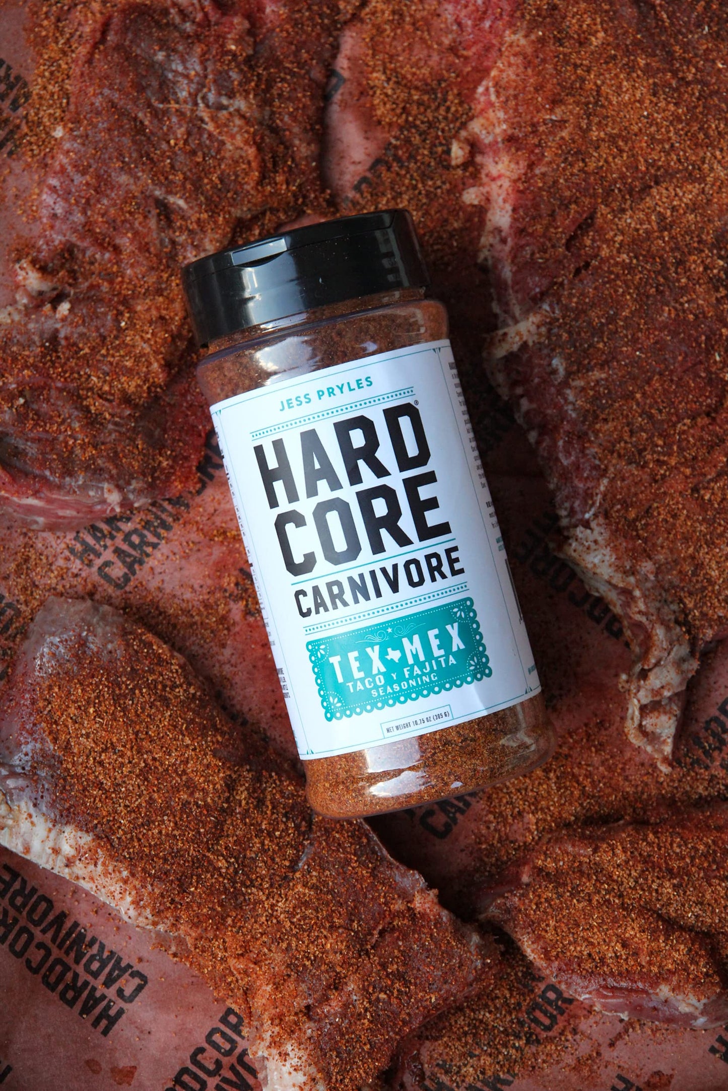 Hardcore Carnivore Tex Mex: Taco And Fajita Seasoning (Large Shaker)