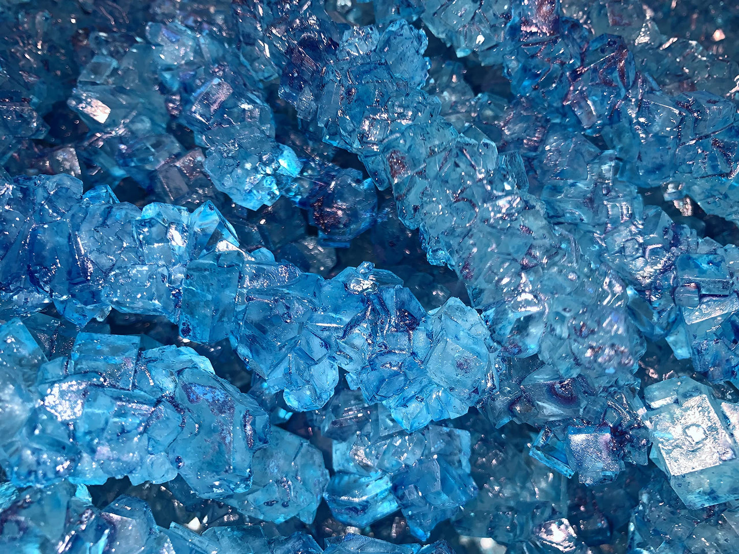 Sweetglob Old Fashioned Rock Candy Crystals On Strings (Blue Raspberry, 2 Pound)