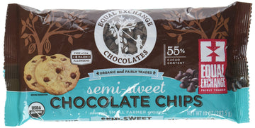 Equal Exchange Organic Chocolate Chips Semi Sweet, 10 Oz