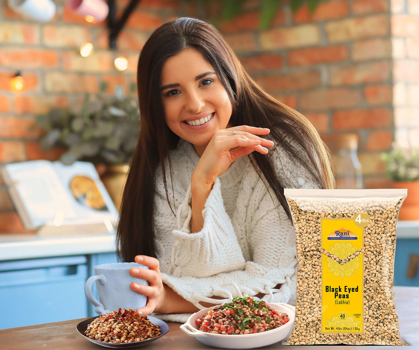 Rani Black Eyed Peas, Dried Cowpeas (Lobhia) 64Oz (4Lbs) 1.81Kg Bulk ~ All Natural | Vegan | Kosher | Gluten Friendly | Product Of Usa