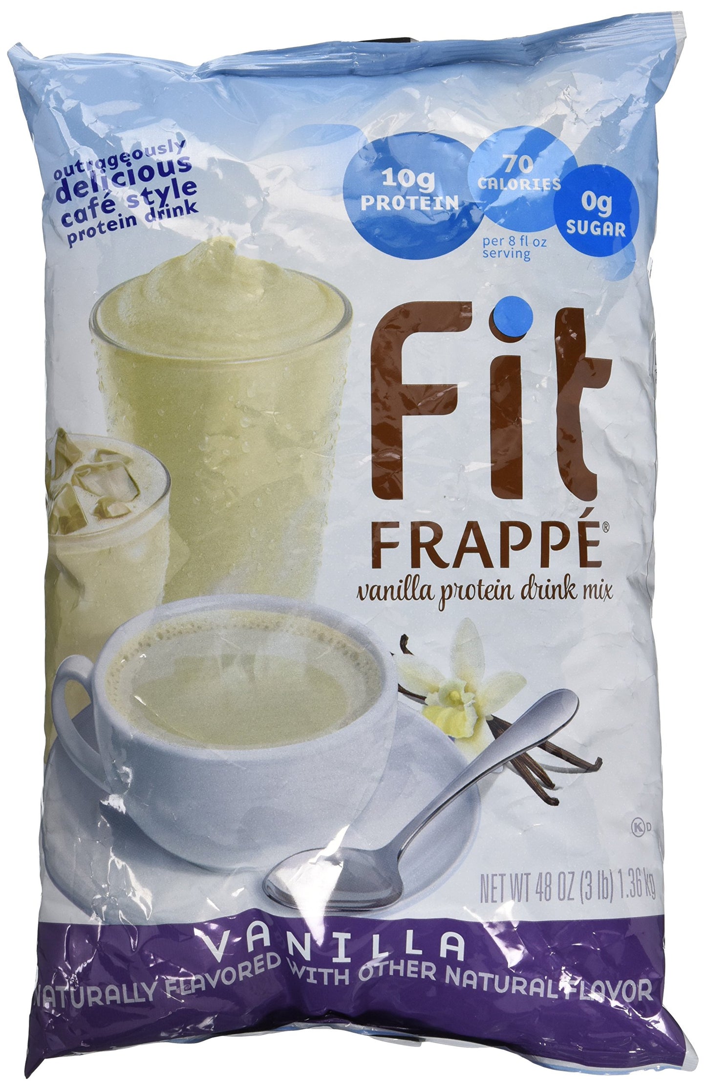 Big Train Fit Frappe Vanilla Protein Shake Beverage Mix, 3.0 Pound