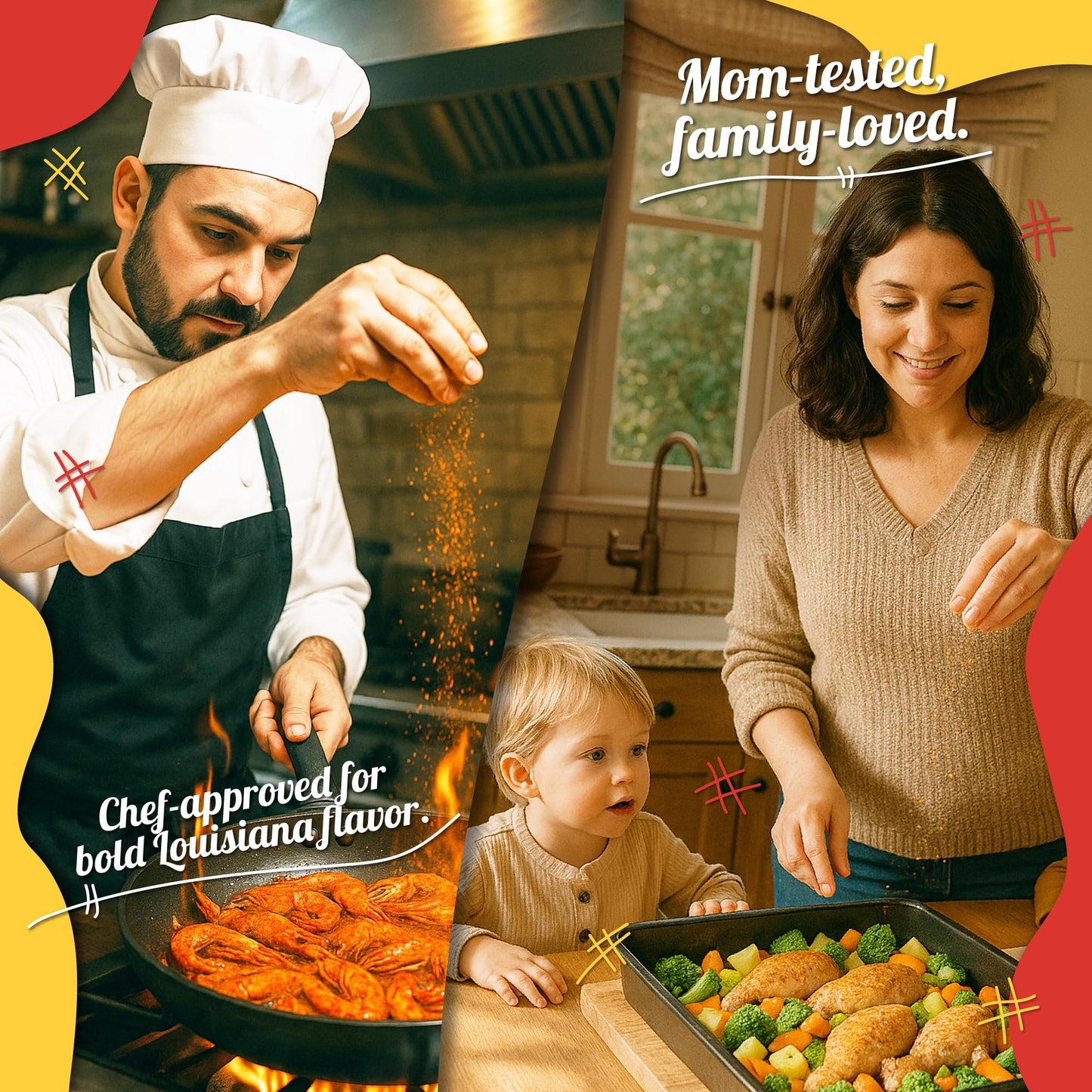 Cajun Two Step Seasoning by StaleKracker - 8 pck, Fire Seasoning for Authentic Creole Louisiana Cuisine (64 oz.)