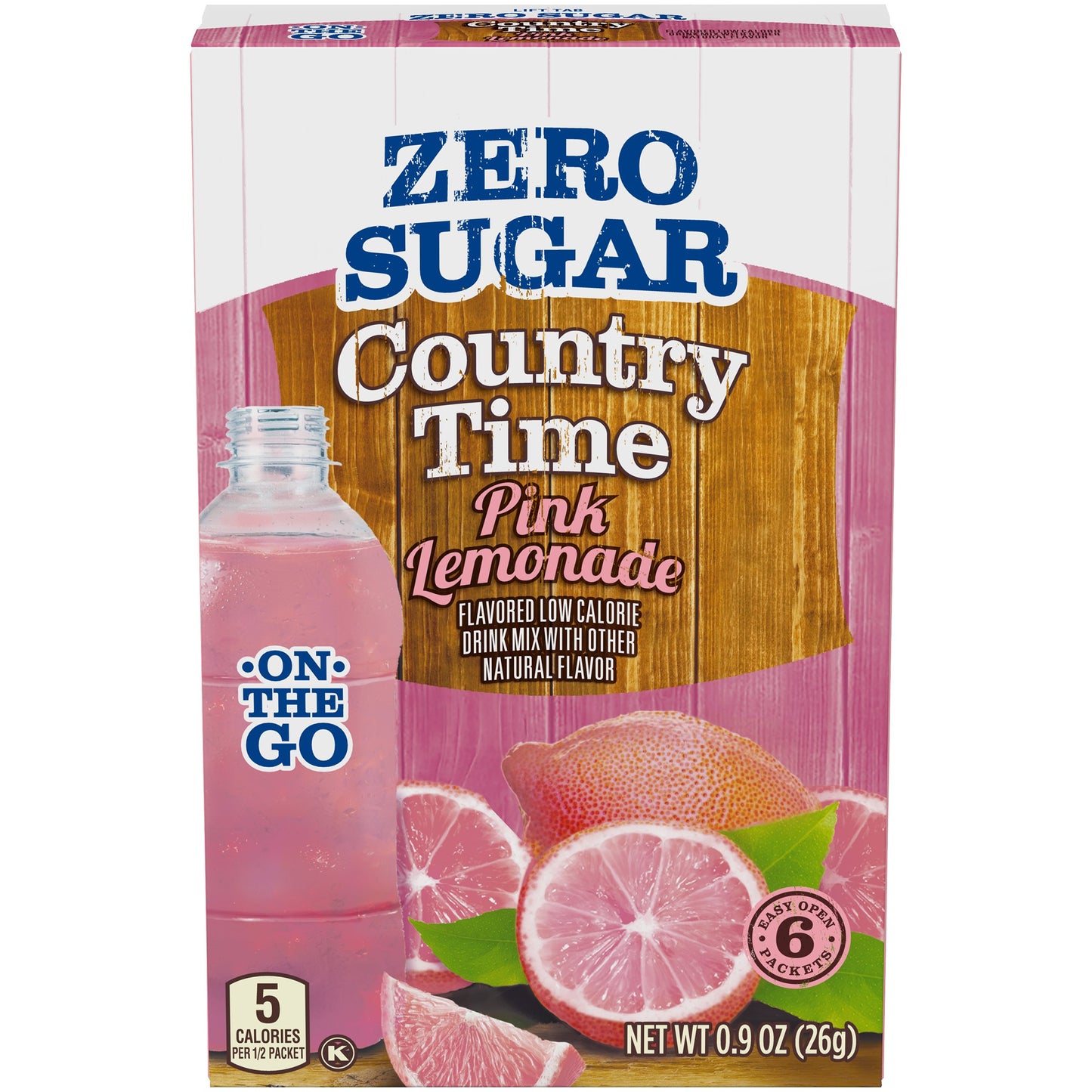 Country Time Sugar-Free Pink Lemonade On-The-Go Powdered Drink Mix 72 Count