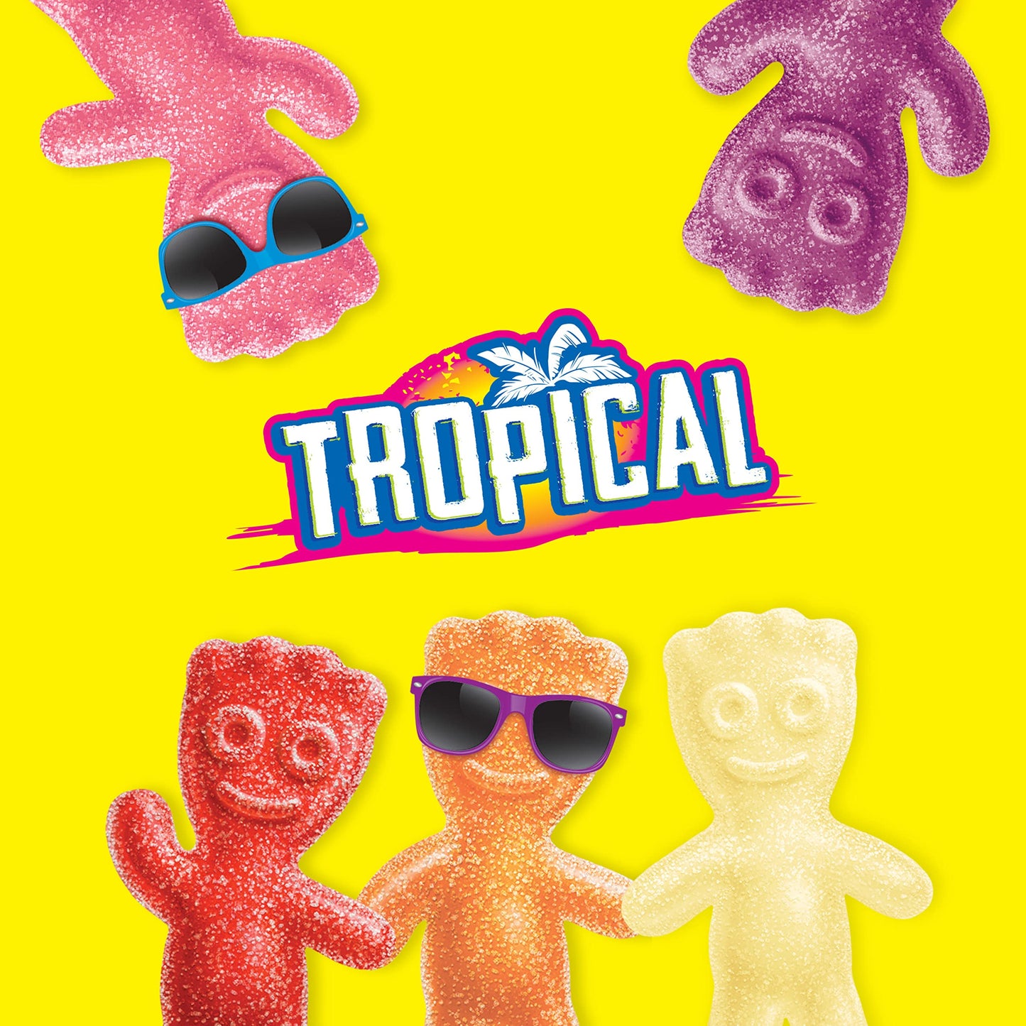 SOUR PATCH KIDS Tropical Soft & Chewy Candy, Bulk Candy, 12-8 oz Bags