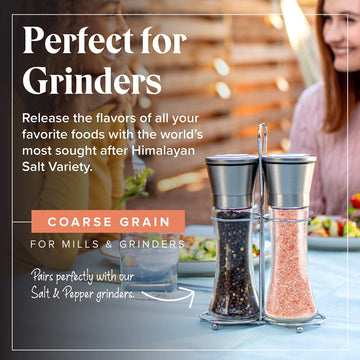 Willow & Everett Himalayan Pink Salt - Coarse Grain For Grinder Refill, 10Oz / 283G - Easy Pour Spout, Non-Gmo - Kosher Rock Sal