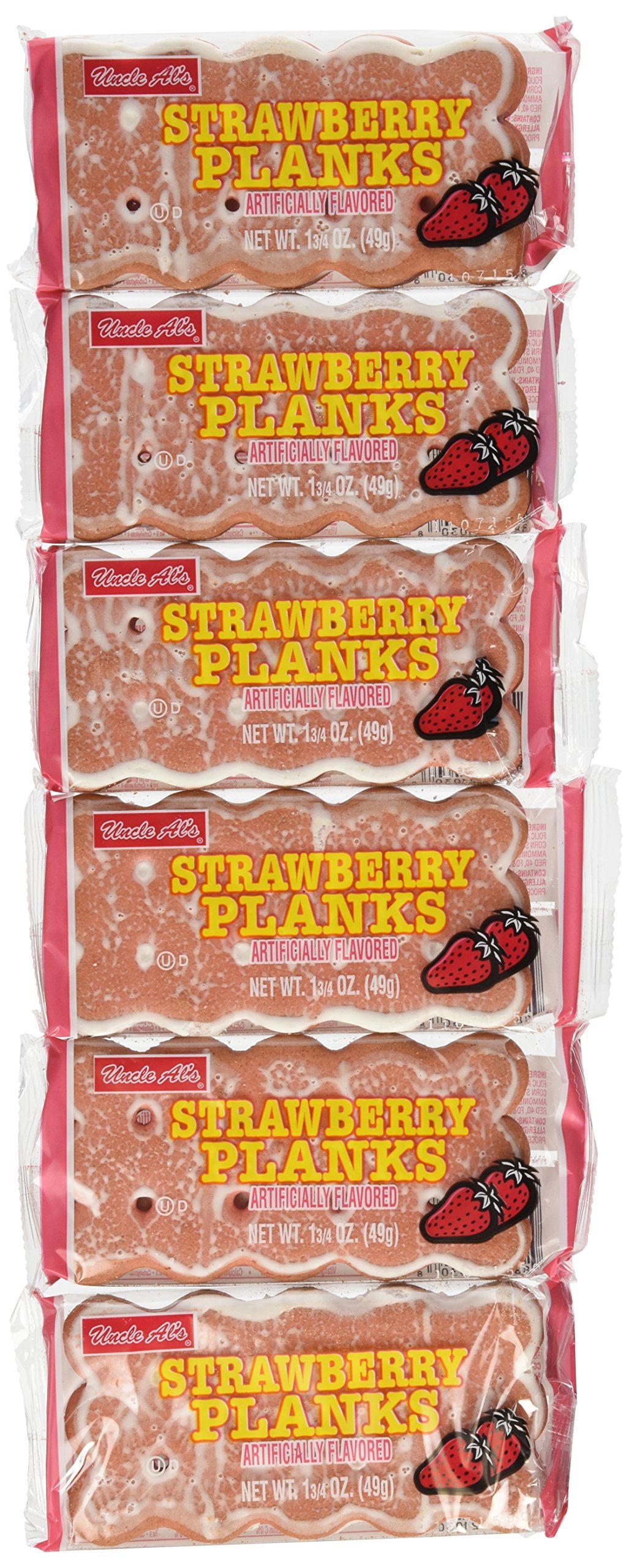 Uncle Al'S Strawberry Stage Plank Cookie 12 Pk.