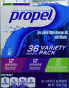 Propel Zero Calorie Nutrient Enhanced Water Beverage Mix (36 Packets) 3 Different Flavors (Berry, Grape & Kiwi Strawberry)