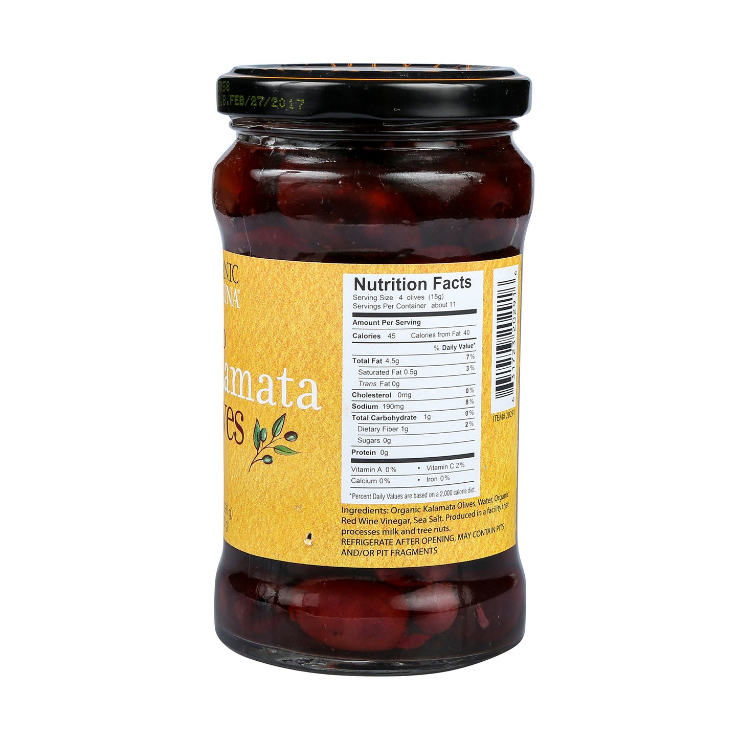 Divina Organic Pitted Green Olives, 5.3 Oz