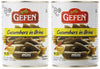 Gefen Mini Pickled Cucumber in Brine, 19oz (2 Pack)