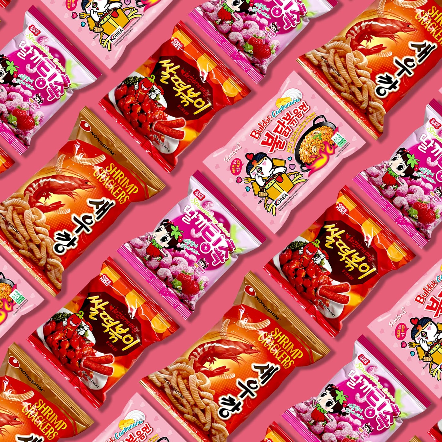 Dagaon Korean Snack Box 42 Count – Variety of Chips, Biscuits, Cookies, Pies, and Candies – Perfect Treats for Any Occasion