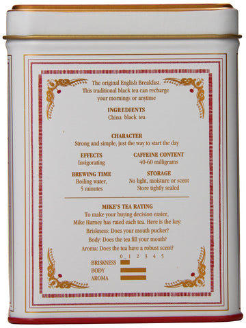 Harney & Sons Black Tea, English Breakfast, 20 Sachets