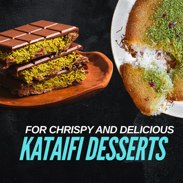 Lushpantry Kataifi Dough, Dried and Chopped for Dubai Chocolate, Kunafa & Baklava, Kataifi Shredded Fillo Dough (10 lbs, Dry kat