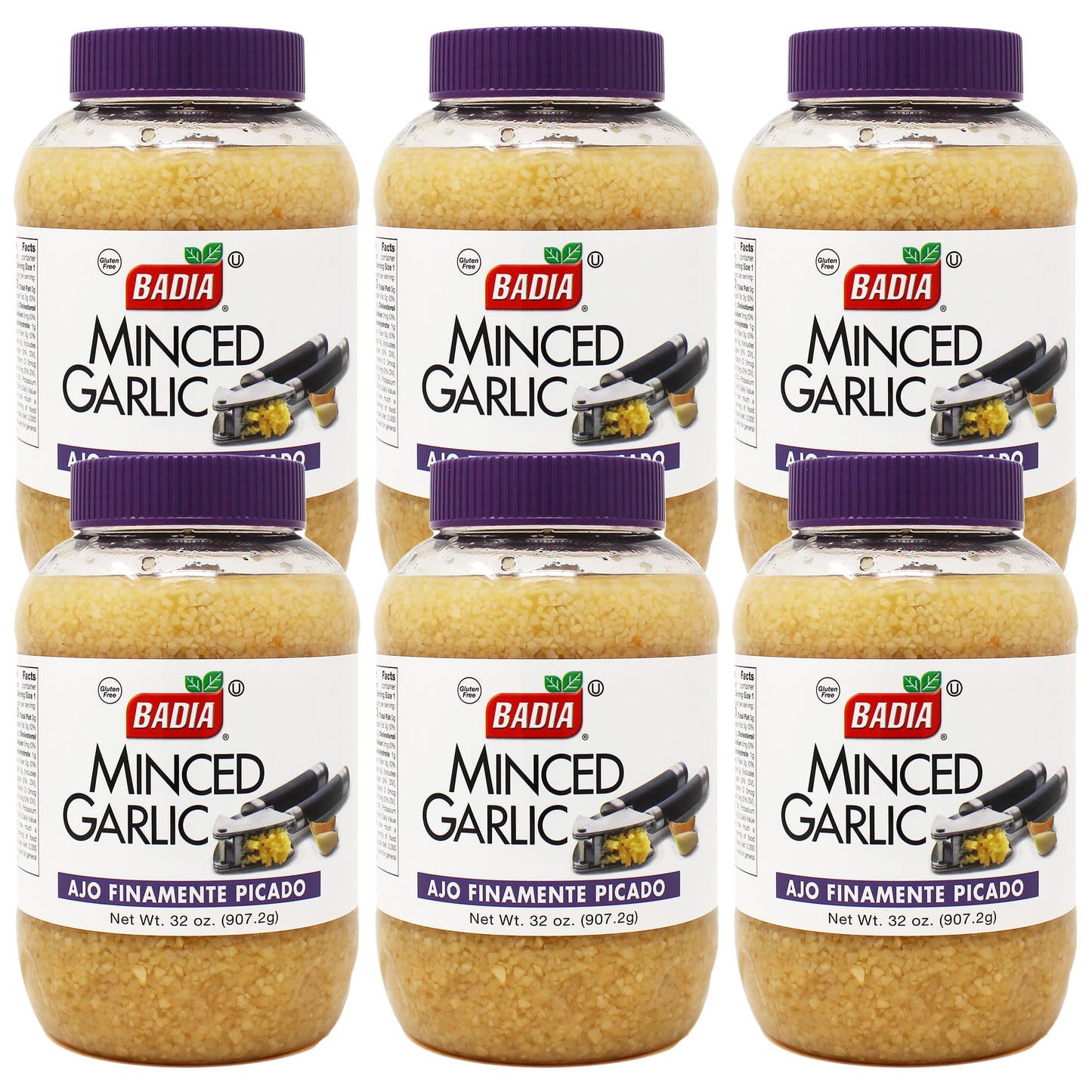 Badia Minced Garlic In Water, 32 Ounce (Pack Of 6)