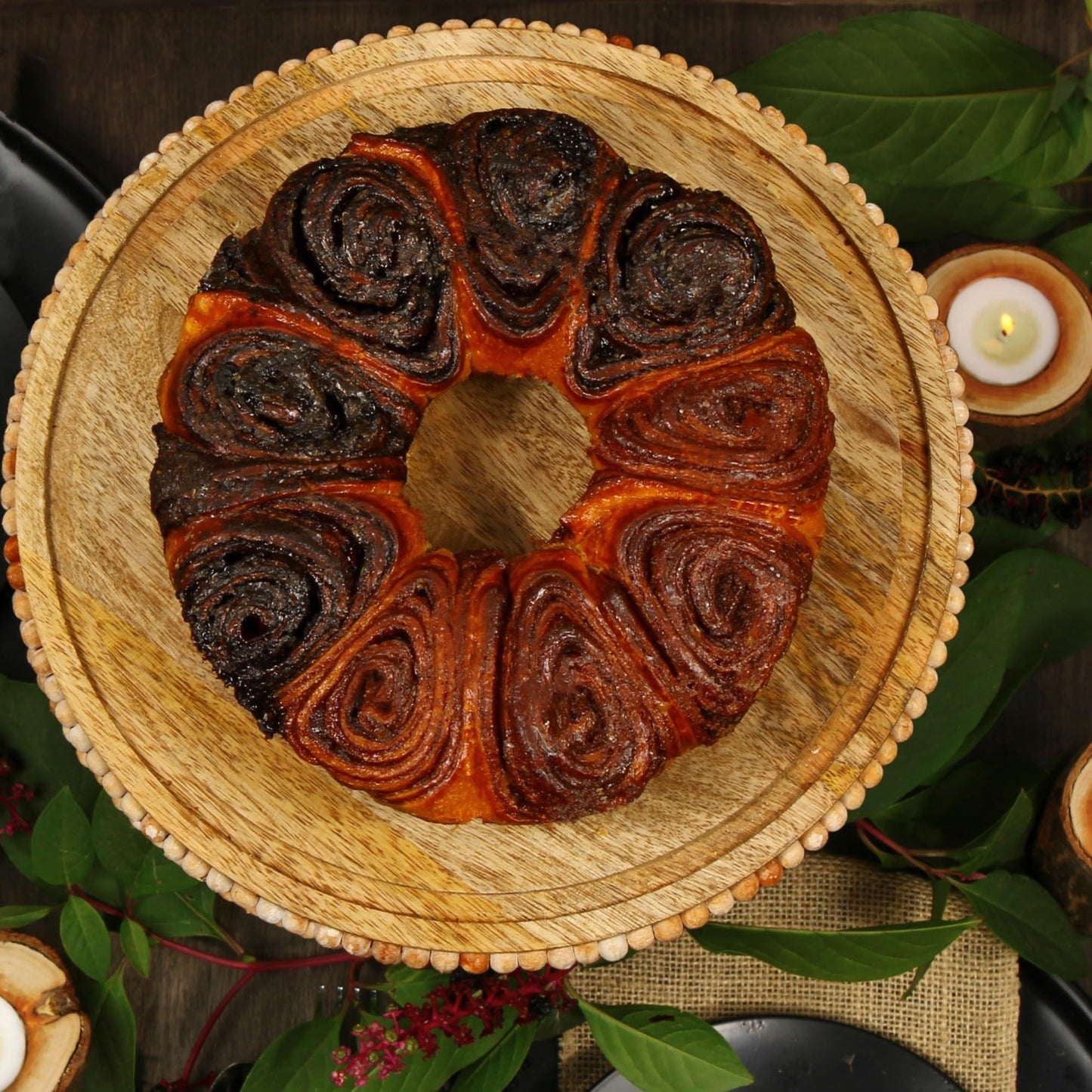 Chocolate N Cinnamon Babka Cake | 32 Oz Babka Bread | Valentines Gift Basket | Christmas, Valentines or Thanksgiving | Gift Idea