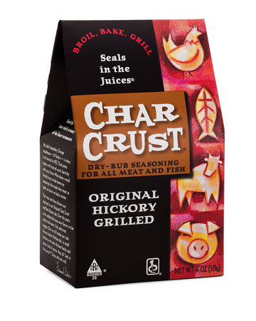 Char Crust Dry-Rub Seasoning, Original Hickory Grilled, 4 Ounce (Pack Of 6)
