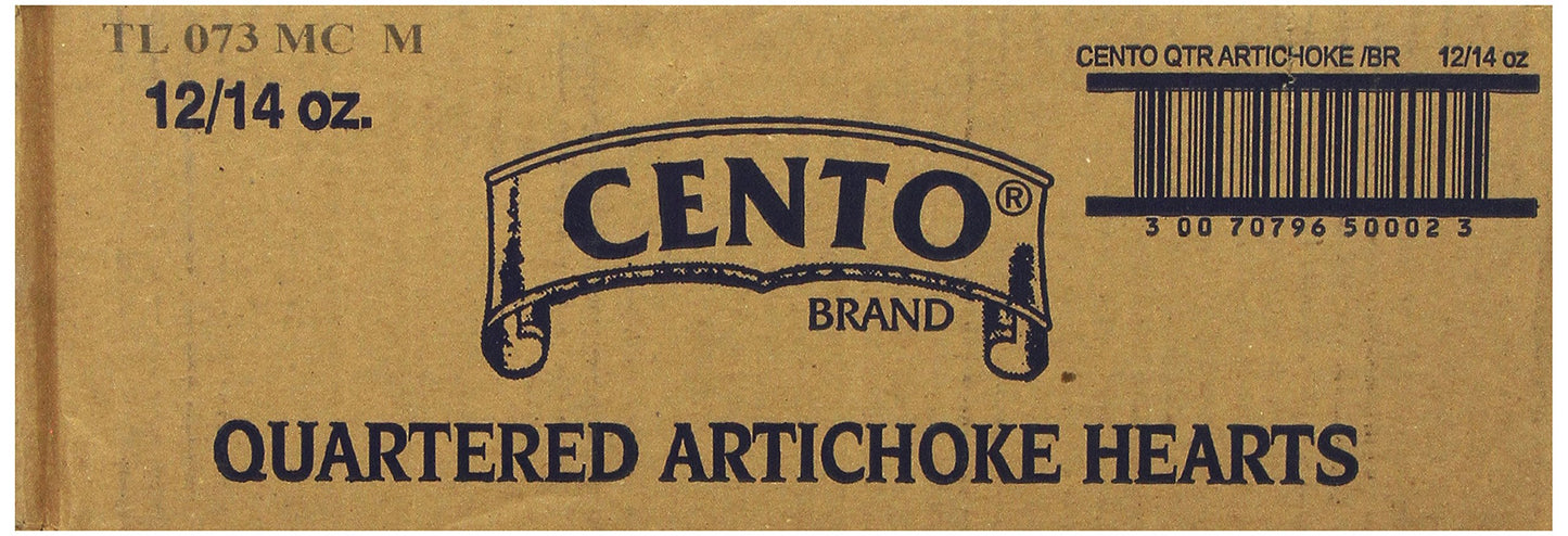 Cento Quartered Artichoke Hearts, 14 Ounce Cans (Pack Of 12)