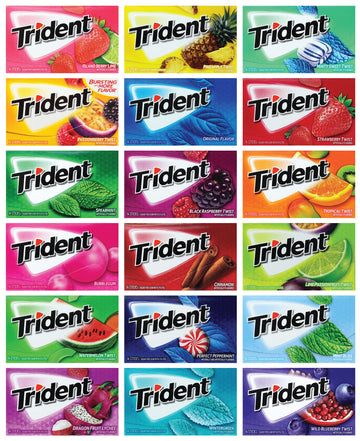 Niro Assortment | Trident Chewing Gum Sampler Gum Variety Pack | Assorted Trident Gum | Sugar-Free | 7 Assorted Flavors