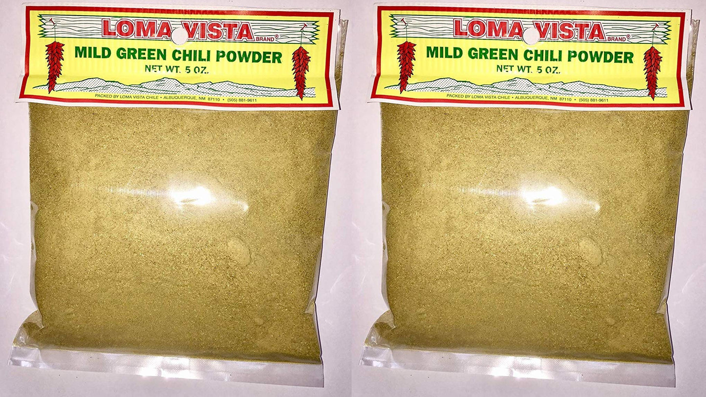 Loma Vista Mild Hatch Green Chili Powder, 5 Ounces (Pack Of Two, 10 Ounces Total)