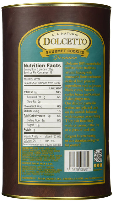 Dolcetto Dolcetto Wafer Rolls Tiramisu, 12 Oz