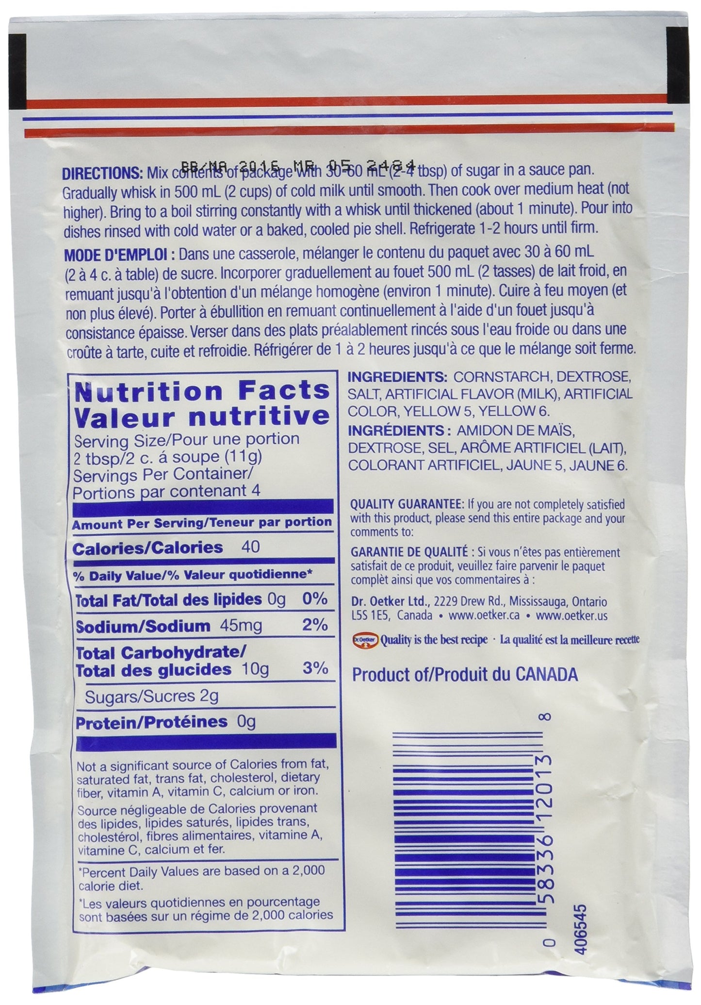 Dr. Oetker Vanilla Pudding 3 Pack