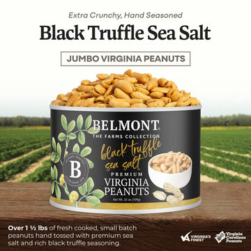 Belmont Peanuts Black Truffle Virginia Peanuts, 25Oz, Farms Collection