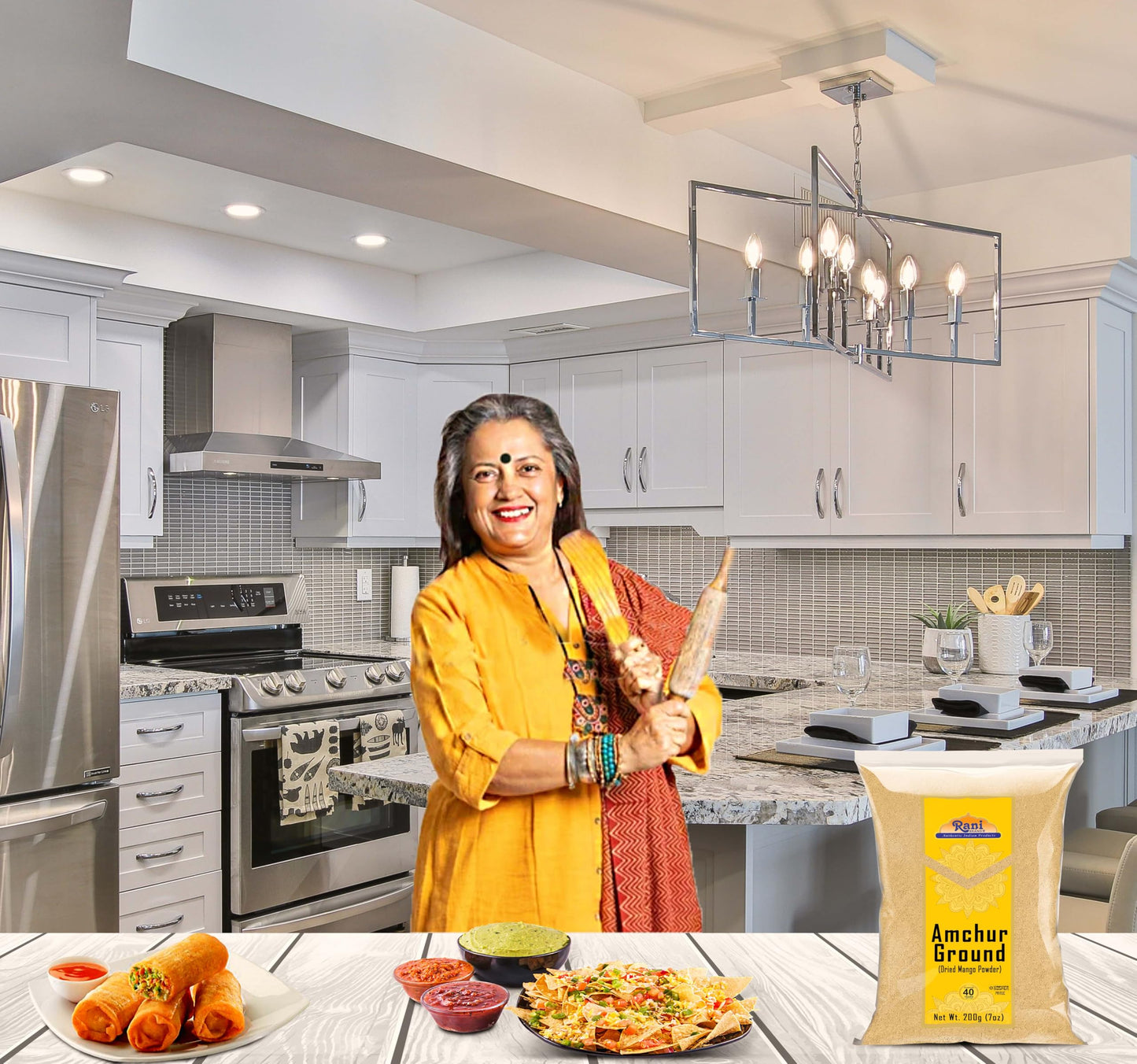 Rani Amchur Ground Powder Spice, 7oz (200g), All Natural, Vegan, Gluten Friendly, Non-GMO