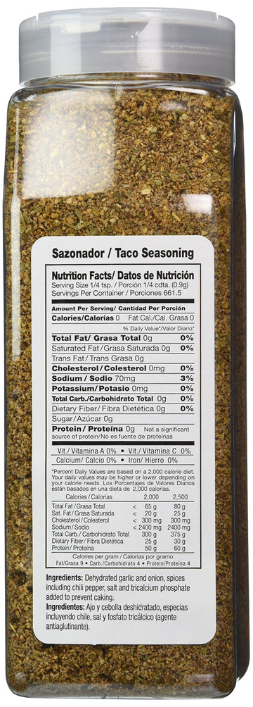 Badia Taco Seasoning, 21 Ounce